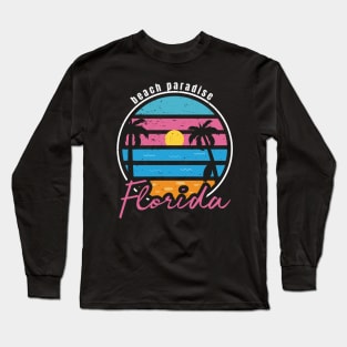 Summer beach paradise Florida Long Sleeve T-Shirt